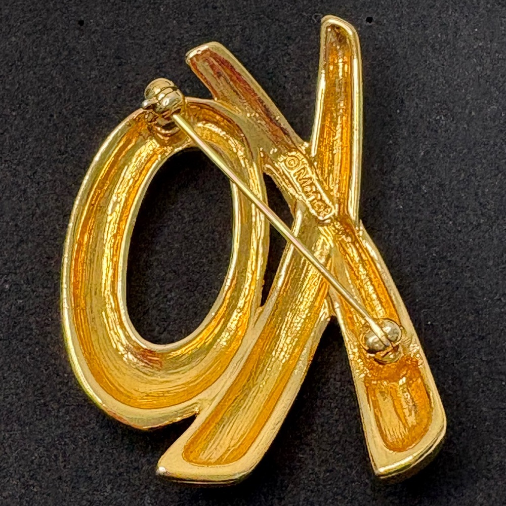 Monet Gold and Silver Accent Brooch - Picture 3 of 6
